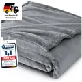Produktbild: Kuscheldecke Flauschig 150x200cm Grau Wohndecke