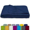 Produktbild: KiGATEX Frottee-Decke, Marine, 150x200cm, 100% Baumwolle, Oeko-TEX®