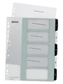 Produktbild: Leitz WOW PC-beschriftbares Register, PP, extrabreit