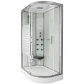 Produktbild: Home Deluxe Dampfdusche, Weiß, Glas, 80 cm, Badezimmer, Baden & Duschen, Duschkabinen