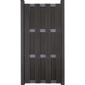 Produktbild: GroJa Fertigzaun hochkant 84,3 cm x 180 cm Anthrazit mit Querriegeln DB703