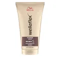 Produktbild: Wellaflex Power Hold Haargel für Frauen | Bis zu 24 Std. anhaltender ultra starker Halt | Sanft zur Kopfhaut, dermatologisch getestet | Vegane Formel | Frei von Silikonen | Haltegrad 5 | 150ml