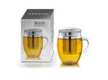 Produktbild: Creano Teeglas Teeglas “All in One” mit Edelstahlfilter, Borosilikatglas, 3-teilig