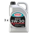 Produktbild: 15 Liter 3x5 Kanister Motorenöl SAE 5W30 Meguin Quality 5w 30 MB 229.5 A3 B4