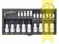 Produktbild: PROXXON 1/4 Zoll und 1/2 Zoll Steckschlüsselsatz Nüsse TX8 bis TX60 24 teilig