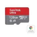 Produktbild: SanDisk microSDXC Ultra 128GB, Class 10, 140MB/s + SD-Adapter für Chromebooks