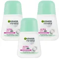 Produktbild: 3x 50ml Garnier mineral Ultra Dry 48h Deo Roll On 0% Alcohol Anti Transpirant