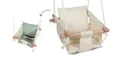 Produktbild: small Foot Babyschaukel beige, mit herausnehmbarem Wendekissen und längenverstellbarem Gurt, für Babys und Kleinkinder ab 12 Monaten, 12800