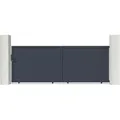 Produktbild: Casanoov - Schiebetor 4m Eiger 400 X 140 Cm Aluminium Grau