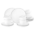 Produktbild: Seltmann Weiden Kaffeeservice rund Lido Black Line 18er Set