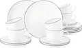 Produktbild: Seltmann Weiden Kaffeeservice Geschirr-Set, Service Lido Black Line (18-tlg), 6 Personen, Porzellan, Tassen, Untertassen, Teller, 18 Teile, für 6 Personen, Made in Germany