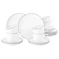 Produktbild: Seltmann Weiden Lido Black Line Kaffeeservice rund 18-teilig Tasse Teller Untere