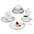 Produktbild: Seltmann Weiden Lido Black Line Kaffee-Set rund 18-tlg.