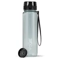 Produktbild: 720°DGREE Trinkflasche 1l “uberBottle“ crystalClear +Sieb - BPA-Frei - Wasserflasche für Sport, Gym, Fitness, Fahrrad, Outdoor, Uni - Sportflasche aus Tritan - Leicht, Stoßfest, Wiederverwendbar