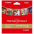 Produktbild: Canon Fotopapier PP-201 13,0 x 13,0 cm glänzend 265 g/qm 20 Blatt