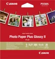 Produktbild: Canon Photo Paper Plus II PP-201 - Fotopapier, hochglänzend - 270 Mikron 130 x 130 mm - 265 g/m² - 20 Blatt - für PIXMA iP110, iP1980, iP4870, iP8770, iX6560, iX6770, MP258, MX727, PRO-1, PRO-10, 100 (2311B060)