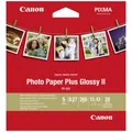 Produktbild: Canon PP-201 Glossy II Fotopapier Plus glänzend 127x127mm 265 g/m² - 20 Blatt