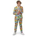 Produktbild: Opposuits Partyanzug Teen Pokémon - Kostüm Anzug für Karneval, Knallbunter Pokémon-Anzug mit Pikachu & Co. 158-164