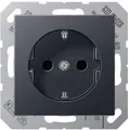 Produktbild: SCHUKO Steckdose 16 A 250 V , anthrazit matt, A 500, A plus & A creation, Jung A1520BFKIANM