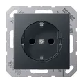 Produktbild: SCHUKO® Steckdose 16 A 250 V , anthrazit matt, A 500, A plus & A creation, Jung