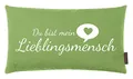Produktbild: Kissen Lieblingsmensch kiwi 25x45cm Made in Germany