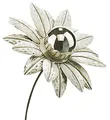 Produktbild: Kobolo Gartenstecker Dekostecker Blume white flower H 89 cm (aus Metall)