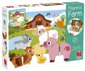 Produktbild: Jumbo Spiele Puzzle GOULA - Der magnetische Bauernhof, Puzzleteile
