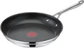 Produktbild: Tefal Bratpfanne Jamie Oliver Cook Smart, Pfanne Induktion mit Antihaftversiegelung, Edelstahl, Thermo-Signal bei idealer Bratttemperatur, für alle Herdarten geeignet