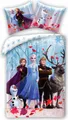 Produktbild: Halantex Disney Eiskönigin Frozen Anna ELSA Olaf Sven Kristoff Bettwäsche Set 140 x 200 + 70 x 90 cm 100% Baumwolle Bio FRZ4901BL