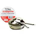 Produktbild: Till Pastenbrenner Set: 80g Brennpaste für Fondue & Tischgrills - Geruchsneutral, Rußfrei, Lang anhaltend - Sicherer Brennstoff + Verchromter Behälter