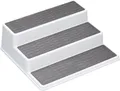 Produktbild: Copco Basics 3-stufiges Gewürzregal für den Innenschrank, rutschfestes Küchenregal, 26 x 23 x 8,5cm, weiß/grau