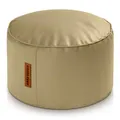 Produktbild: Green Bean Sitzhocker aus Kunstleder - Pouf mit EPS Perlen Füllung - 43 x 30 cm - perfekte Ergänzung zum Sitzsack - Sitzwürfel Sitzkissen Hocker Fußhocker - helles Kamel