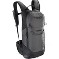 Produktbild: EVOC FR LITE RACE 10 Protektor-Rucksack ideal für Enduro-Rennen, Backpack (Fahrradrucksack mit LITESHIELD BACK Rückenprotektor, LITESHIELD SYSTEM AIR, Werkzeugfach, Größe: S), Carbon Grey/Black
