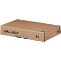 Produktbild: smartboxpro® Versandkarton MAILBOX, XS, Steckverschluss, 249 x 157 x 42 mm, innen: 244 x 145 x 38 mm, braun (20 Stück), Sie erhalten 1 Packung á 20 Stück
