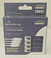 Produktbild: MediaRange LI-Ion Batterien, rechargeable/aufladbar USB-C, 1,5V Micro AAA