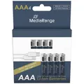 Produktbild: MediaRange USB-Akkus mit Ladekabel Li-Ion Micro AAA 500 mAh, 4 St.