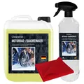 Produktbild: 5 Liter Motorrad-/Quad Reiniger + Microfasertuch Motorradshampoo Motocross