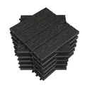 Produktbild: Wpc Terrassenfliesen Holzoptik Terrassendielen Fliese In Bodenbelag Mit Klicksystem, Für Terrasse Und Balkon 30x30 Cm Im Set Anthrazit (11 Stück / 1 M2) - Woltu