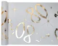 Produktbild: Santex Tischläufer 80. Geburtstag Golden Times 0,3 x 5 m