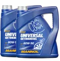 Produktbild: 2x4 Liter Mannol Universal Getriebeöl 80W-90  Schaltgetriebeöl 80W90 API GL4