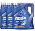Produktbild: 3x4 Liter Mannol Universal Getriebeöl 80W-90  Schaltgetriebeöl 80W90 API GL4