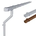 Produktbild: INEFA Dachrinnen Set PVC für Gartenhaus, Carport & Terrasse, NW83 / 83mm Kastenrinne 8m Grau 1 Dachseite, Dachrinne Kunststoff - ideal als Regenrinne für Pavillon