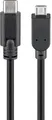 Produktbild: USB-C™-auf-Micro-B-Kabel, 0,6 m, schwarz 2,5 W, 0,5 A, 480 Mbit/s, USB 2.0