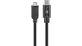 Produktbild: Kabel USB 2.0 USB-C™ na Micro-B 2.0, czarny - Długość kabla 0.6 m