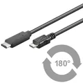 Produktbild: Goobay 67992 USB 3.1 SuperSpeed+ Kabel C>Micro-B 60cm 0,6m 480Mbit/s Kupfer 0,5A