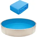 Produktbild: VEVOR Runde Poolfolie, φ550x147 cm, Innenfolie, Ersatzfolie, Innenhülle, Schwimmbadfolie, Folie aus Vinyl in Standardgröße, verschleißfest, für Aufstellpools mit 132 cm Wandhöhe, einfarbig