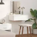 Produktbild: vidaXL Schminktisch Wandmontage Weiß 60x40x70 cm