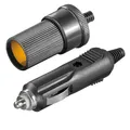 Produktbild: ✅KFZ Stecker + Kupplung 12 - 24V max. 3A Zigarettenanzünder Stecker Sicherung 3A