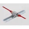 Produktbild: 90768 - Delock RJ45 Kupplung Cat.6A Buchse zu Buchse mit Staubschutzklappe für Hutschien