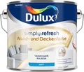 Produktbild: Dulux Simply Refresh Wand und Deckenfarbe - Verkehrsweiß RAL 9016 - 2,5 l - Erfrischende, langlebige Innenfarbe für ein schönes Zuhause
